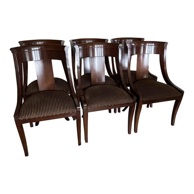 Set of 6 Baker Palladian Dining Chairs Chairish