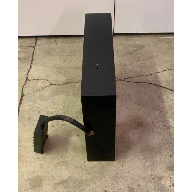 Mid-Century Modern Vintage Eye Testing Chart, Circa 1950 Back Lit. For Sale - Image 3 of 7