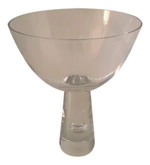 Orrefors Sweden 8” Crystal Pedestal Bengt Orup Bowl