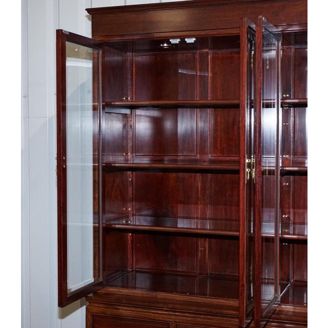 Chinese Teak 6-Door Display Bookcase For Sale - Image 15 of 18