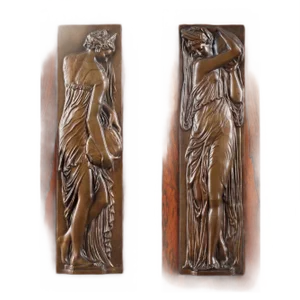 Bas-Reliefs of Women Carrying Water, Set of 2
