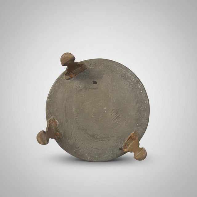 Boho Chic Antique Persian Tinned Copper Tripod Jardiniere – 13" Large Boho Statement Planter / Centerpiece Vase For Sale - Image 3 of 5