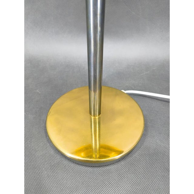 1970s Vintage Space Age Table Lamp in Brass and Glass by Kamenický Šenov, 1970s For Sale - Image 5 of 13