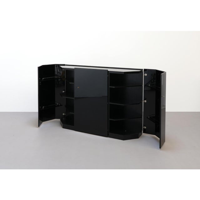 Black Bramante Cabinet by Kazuhide Takahama for Gavina, 1980s For Sale - Image 8 of 9