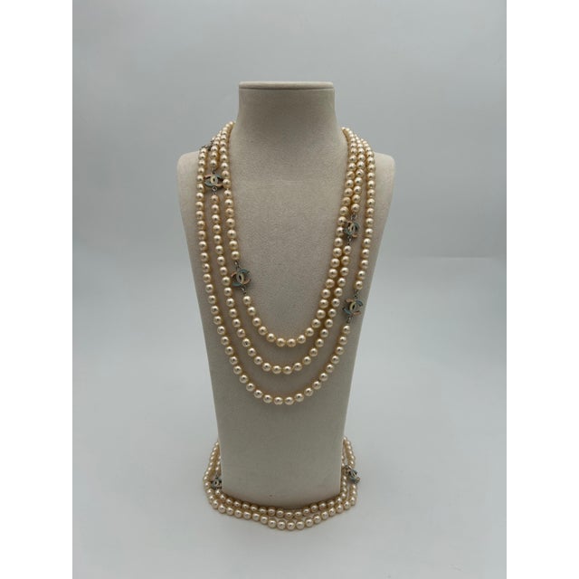 2000 - 2009 Chanel Multi-row Pearl Necklace 2005 For Sale - Image 5 of 11