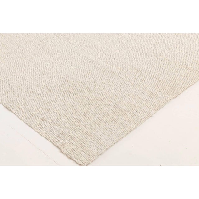 Textile Contemporary Sandy Beige Flat-Woven Wool Kilim Rug by Doris Leslie Blau For Sale - Image 7 of 7