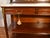 French 1910s Antique French Louis XV Walnut Marble Top Server Sideboard With Mirror For Sale - Image 3 of 18