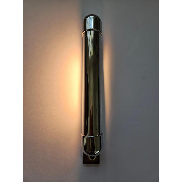 Art Deco Bauhaus Functionalism Chrome Wall Lamp, 1930s For Sale - Image 14 of 18
