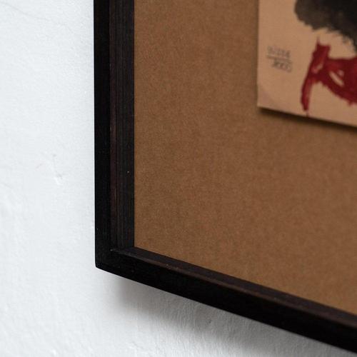 1990s Antoni Tàpies, Abstract Black and Red Composition, Lithograph on Paper, Framed For Sale - Image 5 of 17