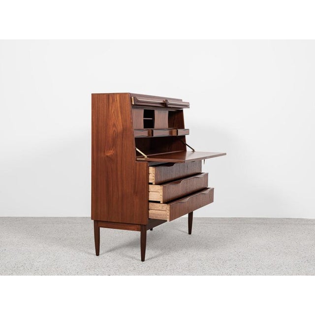 Mid-Century Modern Danish Secretaire in Teak by Erling Torvits for Klim Møbelfabrik, 1960s For Sale - Image 4 of 11