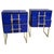 Blue Sapphire Murano Glass Bedside Tables from Justfurnituress SRL, Set of 2 For Sale - Image 12 of 12