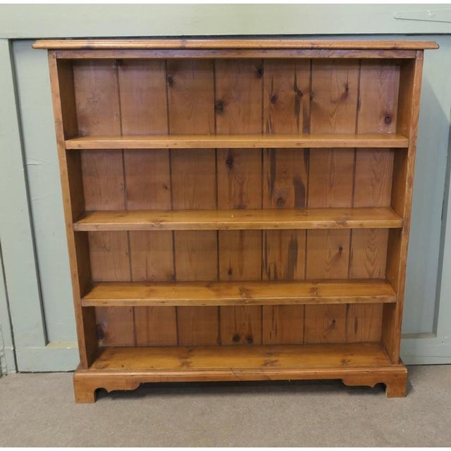 Golden Pine Open-Front Bookcase, 1960 For Sale - Image 4 of 7