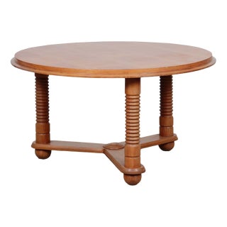 Wooden Coffee Table in the style of Charles Dudouyt, 1940s For Sale