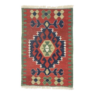 Vintage Persian Shiraz Kilim Rug - 01'11 X 02'10 For Sale