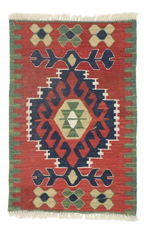 Vintage Persian Shiraz Kilim Rug - 01'11 X 02'10