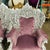 Rococo Style Throne Chair Set of 2 – Purple Mauve Velvet With Silver Leaf Hand-Carved Frame For Sale In Miami - Image 6 of 6