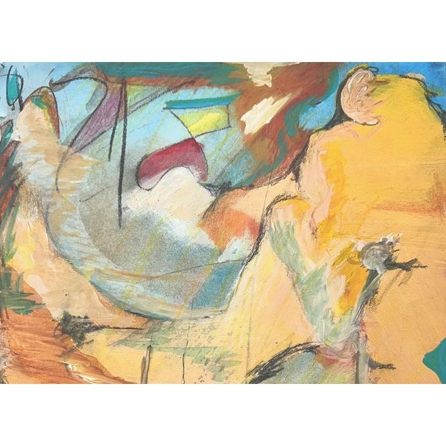 Abstract "Musings in a Dream", Abstract Painting With Surrealist Influences For Sale - Image 3 of 7