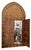Moroccan Tony Duquette Moroccan Style Painted Mirror W Doors For Sale - Image 3 of 3