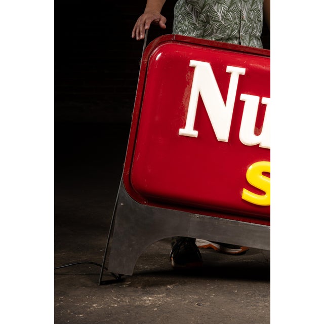 Metal Vintage Nunn-Bush Shoes Lighted Storefront Plastic Sign For Sale - Image 7 of 12