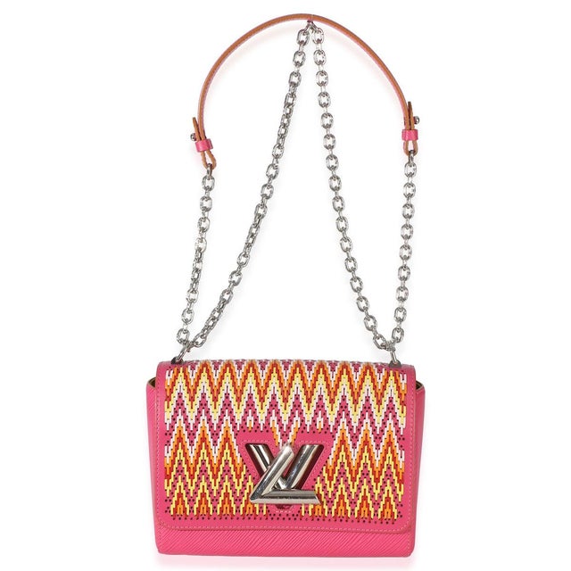 Pink Pink Multicolor Stitch Epi Twist MM For Sale - Image 8 of 9