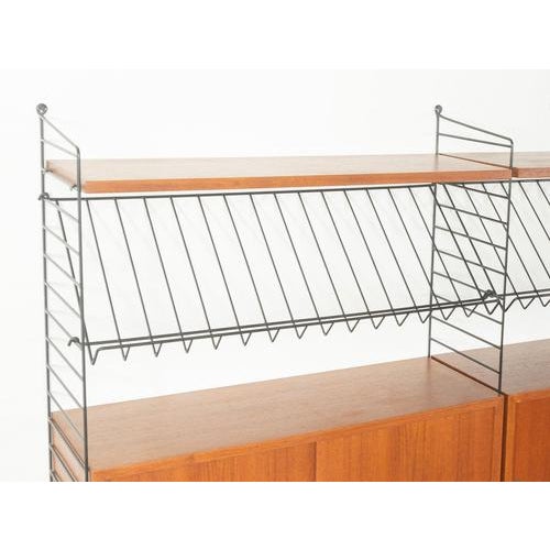 Brown Wall Shelf by Kajsa and Nils Nisse Strinning, 1950s For Sale - Image 8 of 13