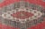 Mid 20th Century Vintage Turkish Oushak Rug Medallion Design in Red Gray and Orange For Sale In Atlanta - Image 6 of 13