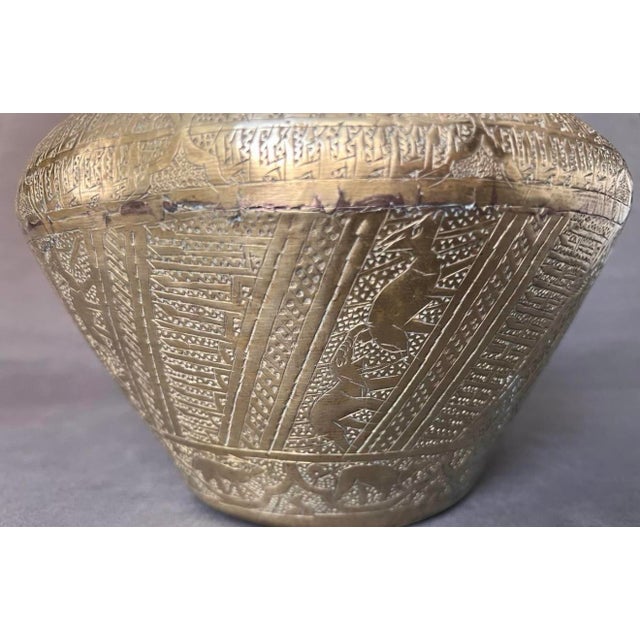 Late 19th Century Brass Flowerpot, Egypt, 1890s For Sale - Image 5 of 14
