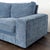 Modern Blue 2-Seat Sofa With Wide Arms For Sale In San Francisco - Image 6 of 7