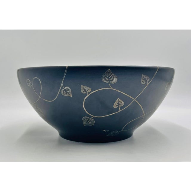 Emilia Castillo for Los Castillo Plata Pura Porcelain & Silver Bowl, Taxco, 1991 For Sale - Image 9 of 18