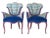 Mid 20th Century Hollywood Regency Scalloped Tulip Accent Chairs - a Pair For Sale - Image 9 of 9