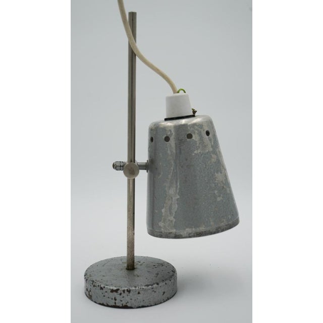 Vintage English Salvaged Laboratory School Table Lamp, 1940s For Sale - Image 12 of 14