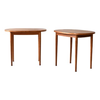 Oval Coffee Tables by Y. Sandström for Säffle Möbelfabrik, 1960s, Set of 2 For Sale