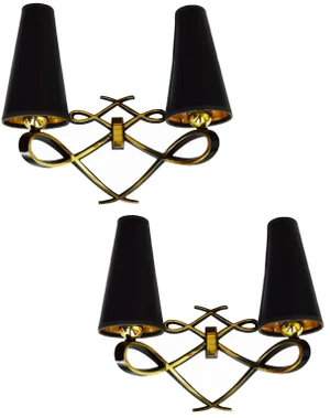 Vintage French Maison Arlus Sconces - Pair