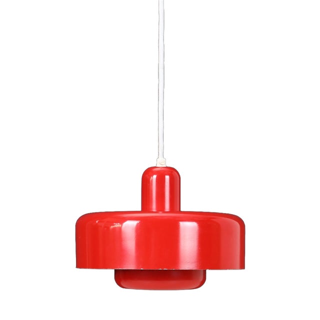 Space Age Danish Go-Go Pendant Lamp attributed to Dan Heersø for Vitrika, 1970s For Sale