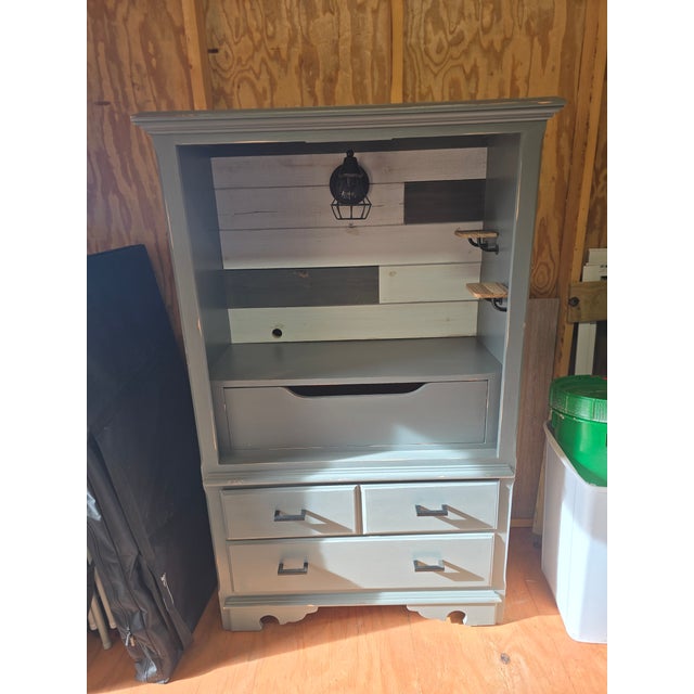 Thomasville Farmhouse Style Thomasville Armoire/Coffeebar For Sale - Image 4 of 8