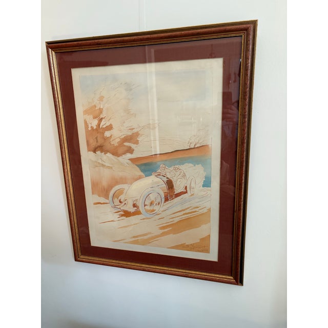 Illustration 1905 Ernest Montaut Hand Colored Pochoir Lithograph For Sale - Image 3 of 8