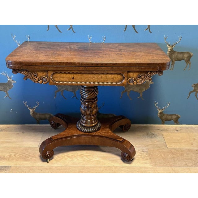 Antique Game Table in Mahogany For Sale - Image 13 of 14