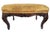 Canary Yellow American Victorian 19th C Carved Mahogany Upholstered Footstool Bench For Sale - Image 8 of 12