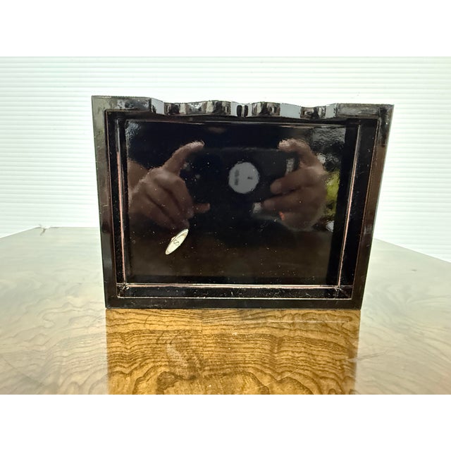 Korean Black Lacquer + Mother of Pearl Locking Jewelry Box, Small For Sale - Image 11 of 12