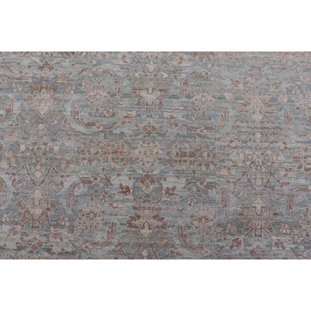 Textile Hand-Knotted Muted Tabriz Rug by Keivan Woven Arts, 8'8" X 11'9" For Sale - Image 7 of 15