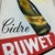 A remarkable original advertising maquette for Cidre Ruwet from Thimister, Belgium, presumably created as a design for a...