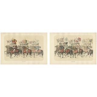 The Banner Bearers of Bern A Grand Cavalcade of Swiss Heraldry, 1855, Paper For Sale