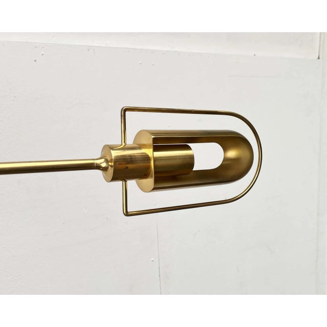 Vintage German Hollywood Regency Model Exe Floor Lamp in Brass by Florian Schulz, 1970s For Sale - Image 4 of 18