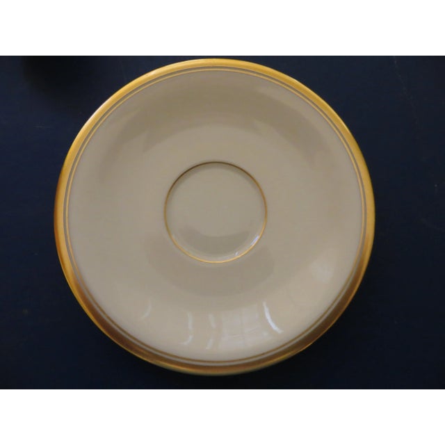 1970s 1970s Lenox China Tea Coffee Cups and Saucers 1603/86 Gold Trim- 22 Pieces For Sale - Image 5 of 9