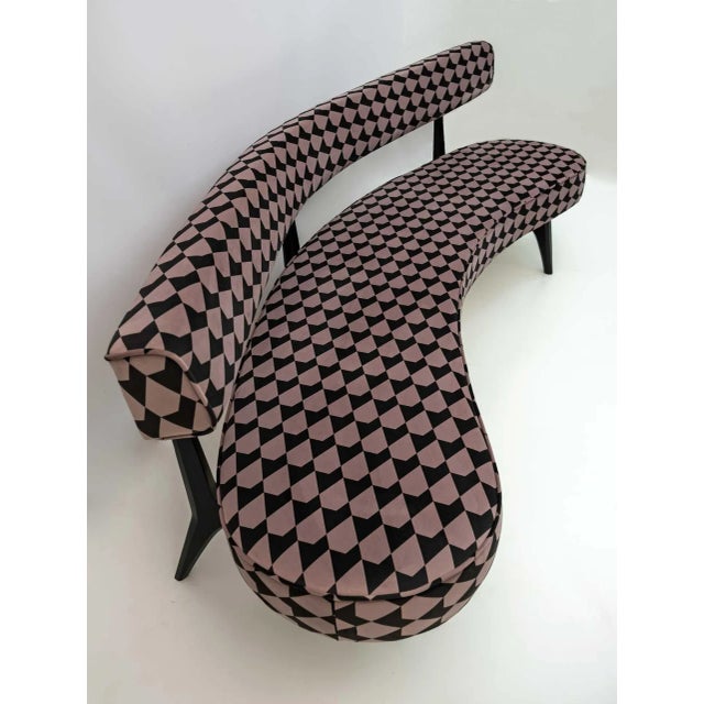 1980s Modern Curved Floating Sofa attributed to Vladimir Kagan, 1980s For Sale - Image 5 of 13