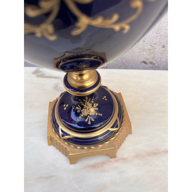 Poutish Blue Hand Decorated Ceramic, 1890s For Sale - Image 6 of 9