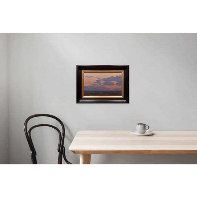 Held in Stillness Study by Michael Magrin | Oil on Mounted Linen Sunset Landscape For Sale - Image 14 of 14
