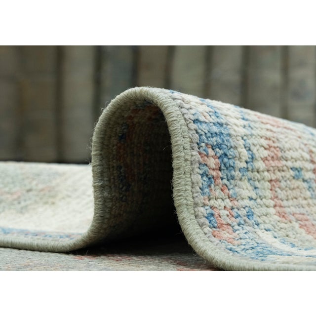 Taupe Turkish Oushak Runner Rug 2'9" x 14'1" #17706 For Sale - Image 8 of 8