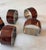 Vintage Brown Mother of Pearl and Chrome Silver Napkin Rings - Set of 6 For Sale - Image 4 of 8