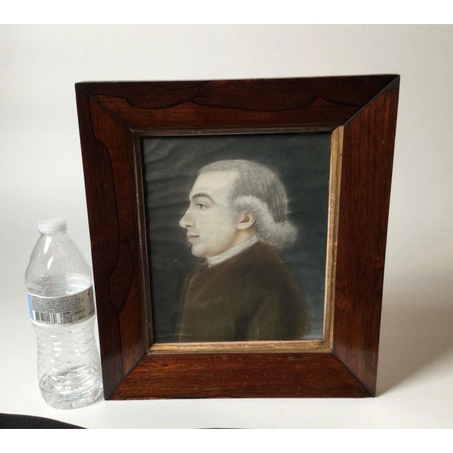 Brown 18th Century Pastel Portrait of a Gentleman For Sale - Image 8 of 9